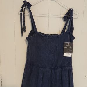 🌼Ladies Sundress Jean Ruffle Maxi Denim sz S